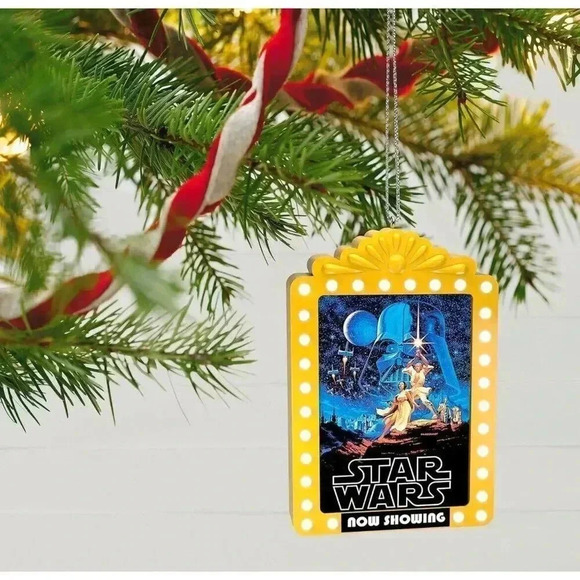 Hallmark Keepsake Christmas Ornament 2023 Star Wars A New Hope Now Showing NOTES - Picture 5 of 7